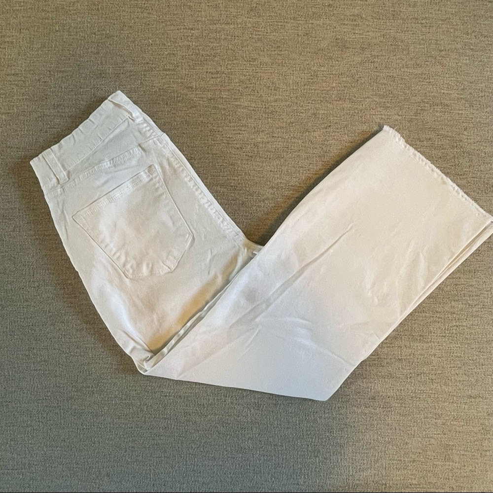 Sanctuary White Wide Leg Cropped Jeans